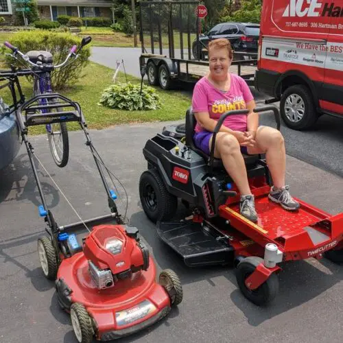 One Happy Yard Lady!!