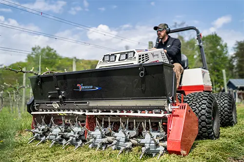 Sptional Gandy Seeder for the Ventrac Aera-Vator,