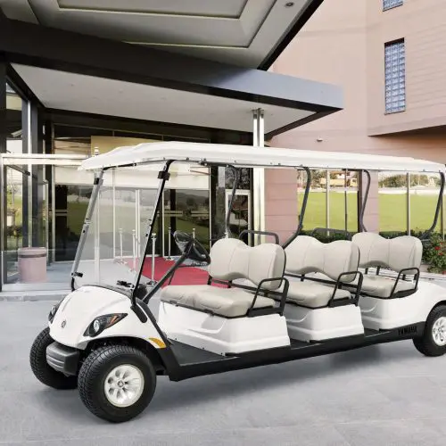 Electric 6-Seater Concierge 6 seater golf cart in resort