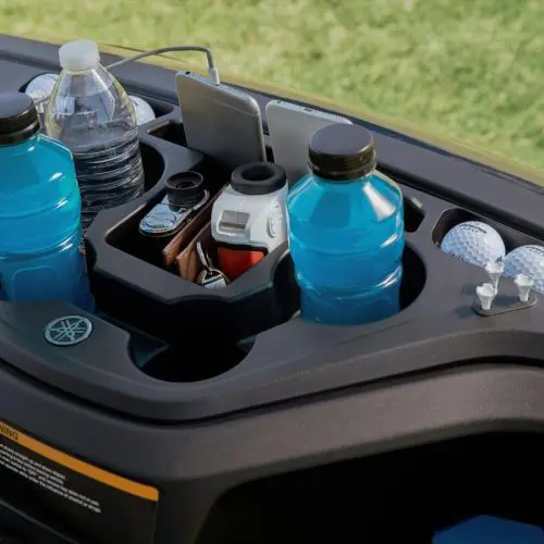 Automotive style dash for Yamaha golf cart