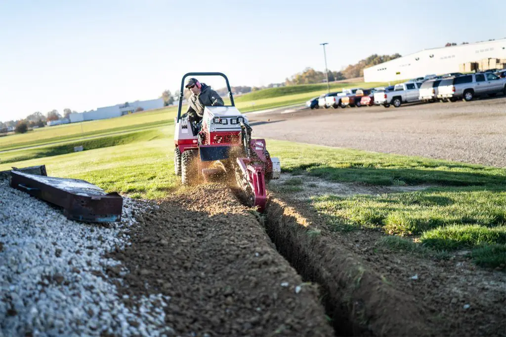Ventrac Trencher Tractor Attachment - trenching