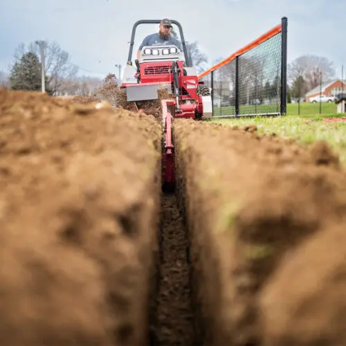 Ventrac Trencher - Trencher attachment for tractor