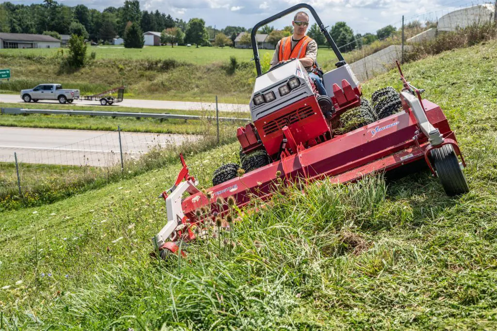 Ventrac Flail Mower - Steep slope mowing is easy with Ventrac, perfect for professional property management and municipal mowing.