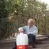 Pulmic Pegasus 15 Electric hand sprayer - older gentleman opening sprayer
