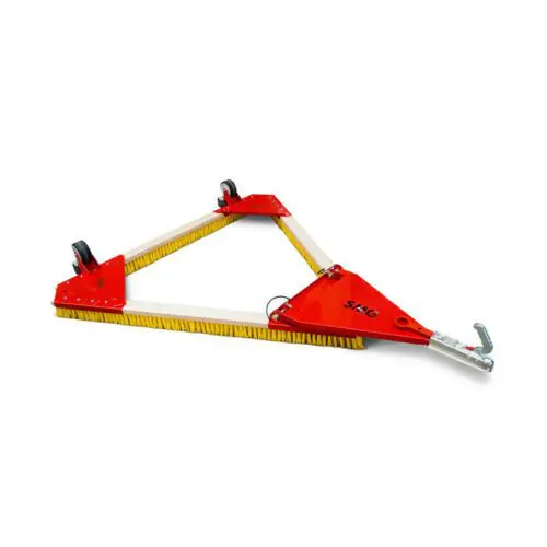 SMG DB1600F triangle brush attachment for grooming and maintaining artificial turf surfaces