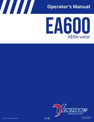 Ventrac Aera-Vator Tractor Attachment EA600 – Operator’s Manual