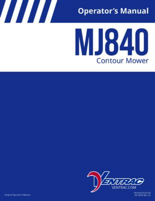 Ventrac Contour Mower 84″ Attachment – Operator’s Manual