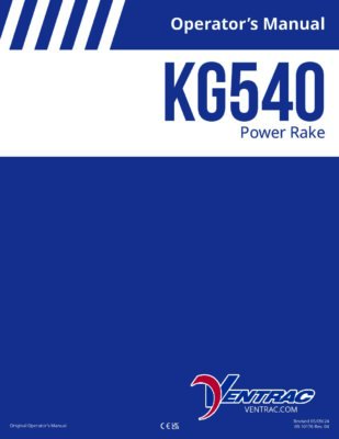 Ventrac POWER RAKE KG540 – Installation