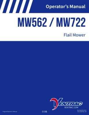 Ventrac | Flail Mower Fine Cut MW562 / MW722 – Operators Manual
