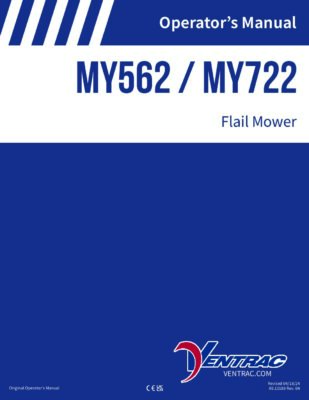 Ventrac | Flail Mower Fast Cut  MY562 / MY722 – Operators Manual