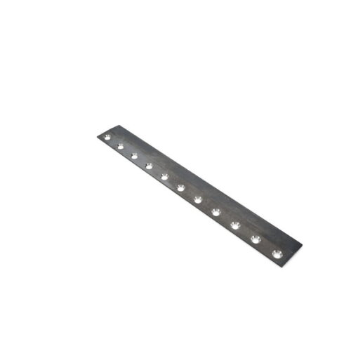 Precision-engineered 18.25-inch bedknife with a sleek metallic finish, featuring multiple mounting holes for easy installa…