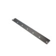 Long, flat steel bedknife with seven holes for mounting, designed for Toro reel mowers