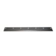 Metal bedknife with seven holes, designed for Toro reel mowers, showcasing a sleek, durable finish