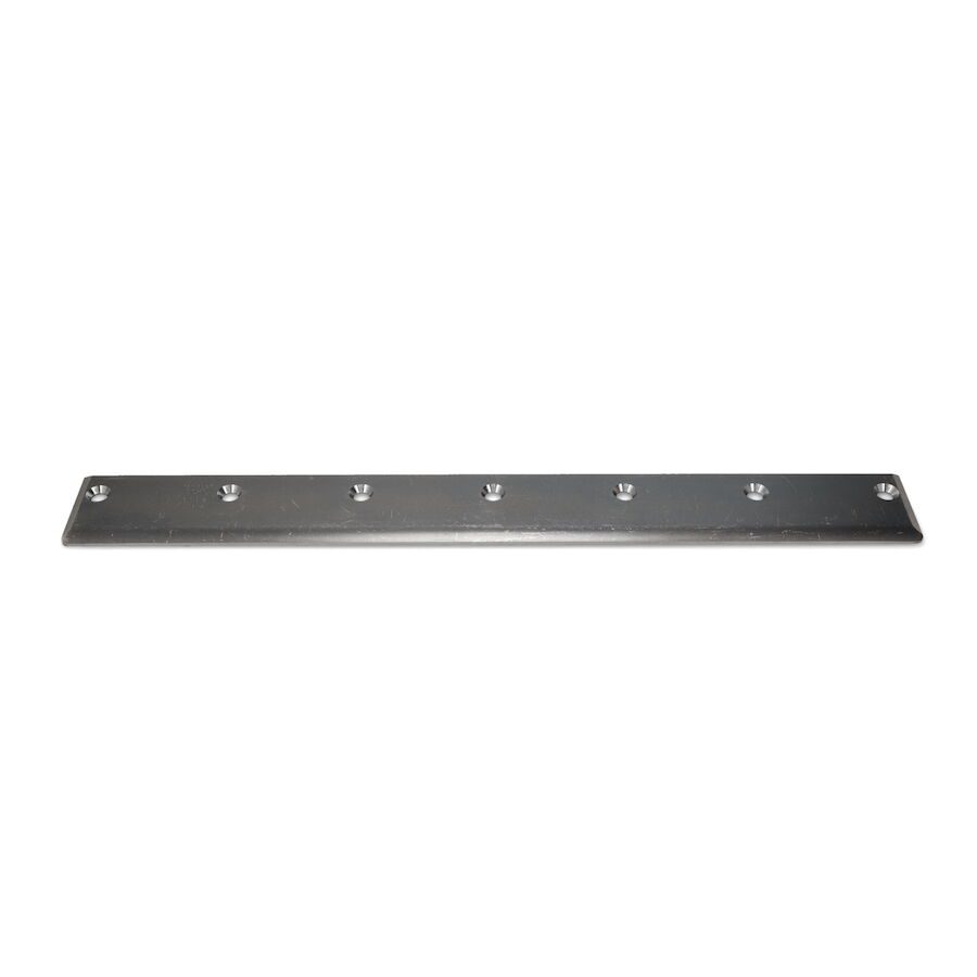 137-6097.jpg2 Metal bedknife with seven holes, designed for Toro reel mowers, showcasing a sleek, durable finish