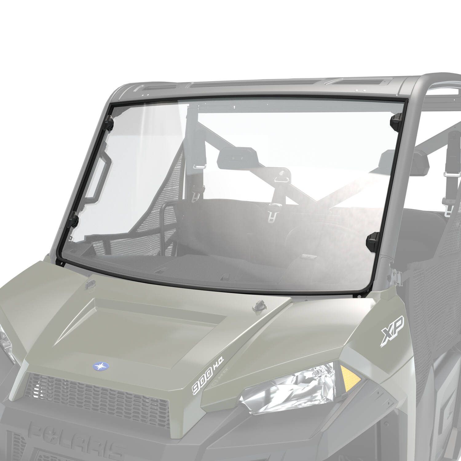 2883300 - Lock & Ride Full Windshield - Hard Coat Poly 2883300 - Lock & Ride Full Windshield - Hard Coat Poly