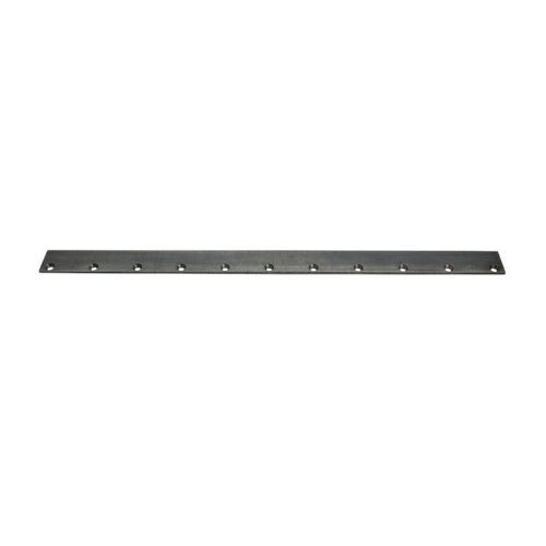 Metal bedknife with 11 holes for mounting, designed for fairway mowing applications