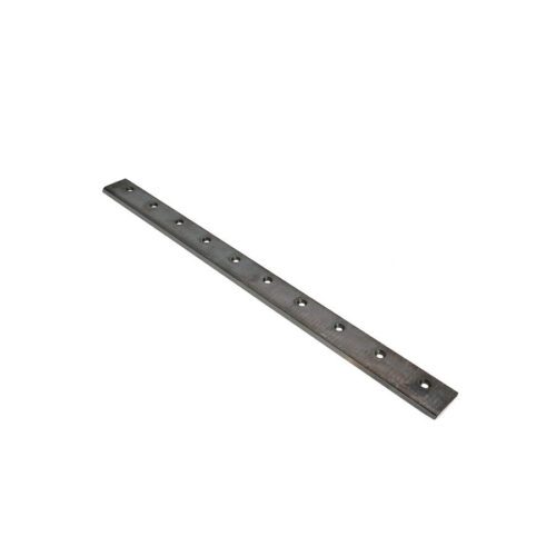 Precision-manufactured steel bedknife with ten holes for mounting, designed for Toro Reelmaster commercial mowers.