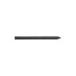Solid round tine with a pointed end, black metal, 5.50 inches long and 0.38 inches wide