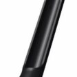 Black side eject tine with a cylindrical shape and tapered ends, designed for Toro equipment