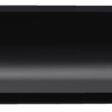 Black HD fairway tine with a cylindrical shape and tapered ends, designed for efficient turf maintenance