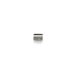 Metal sleeve-tine component, cylindrical shape, 5/8 inch size, shown from a top-down angle