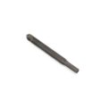 A carbide tine cross tool, gray, with a tapered design and hexagonal end for attachment