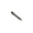 A solid slicing tine with a pointed tip, featuring a dark metallic finish and a cylindrical base