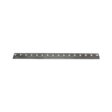 Metal bedknife with multiple holes, designed for Toro lawn mowers, showcasing a sleek, durable finish