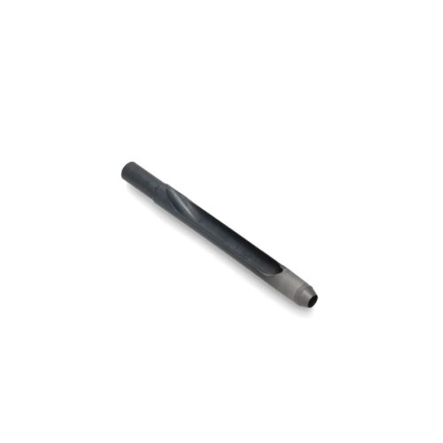 A carbide tine with a tapered design, featuring a black finish and a smooth surface