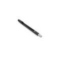 Black hollow tine assembly with a cylindrical end, designed for lawn care equipment