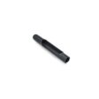 Black side eject tine with a cylindrical shape, designed for fairway maintenance equipment