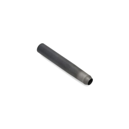 A cylindrical carbide tine with a smooth black finish, designed for aeration tools
