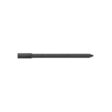 Solid round tine with a pointed end, black metal, measuring 5.50 inches long and 0.30 inches wide