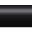 Black solid round tine with a pointed end, measuring 6.50 inches by 0.75 inches