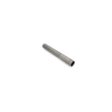 A metal hollow tine tool, cylindrical and gray, designed for soil aeration and gardening use
