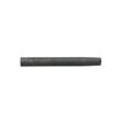 A hollow tine with a dark finish, cylindrical shape, and tapered ends for aeration tools
