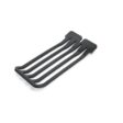 Black 8-tine turf guard tool with a flat design, showcasing its sturdy construction and functional shape