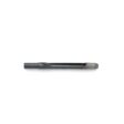 A black carbide tine with a cylindrical shape and pointed end, designed for gardening tools
