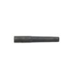 A hollow tine tool with a cylindrical shape, featuring a dark metallic finish and tapered end