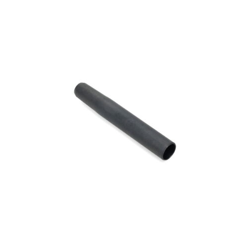 A black hollow tine with a cylindrical shape, designed for aerating soil and turf