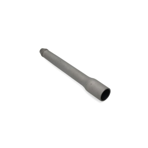 Gray hollow tine with a tapered end, designed for aeration and soil improvement