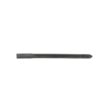 A solid cross tine, 5.50 inches long, with a tapered end and dark metallic finish