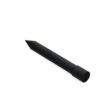 Solid round tine in black, featuring a pointed end and cylindrical base, shown from a side angle