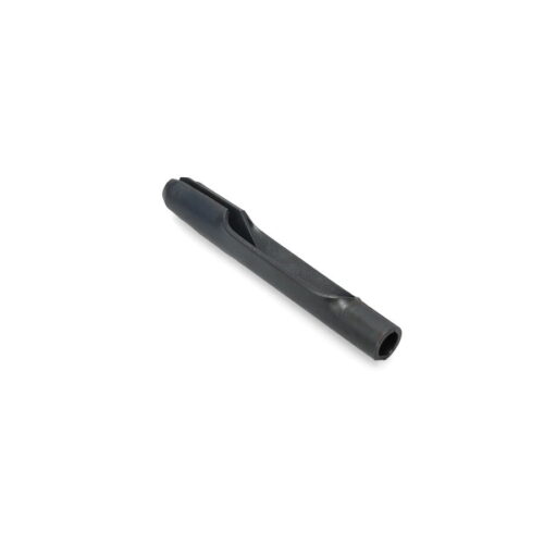 Black split tine with a tapered design, used for fairway maintenance and turf care