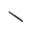 A black metal tine with a quad design, showing a smooth, cylindrical shape and tapered end