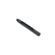 Black quad tine with a cylindrical shape and a central groove, designed for Toro equipment