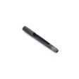 A dark metal tine with a hollow center, designed for side eject functionality in lawn equipment