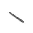 A dark metal tine with a pointed end, designed for use in tilling equipment