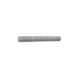 Metal hollow tine, cylindrical shape, showing a silver finish and smooth surface for aeration tools