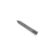 A solid slicing tine with a pointed end, gray metal finish, and a cylindrical base for attachment